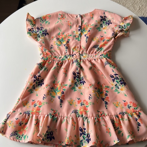 Janie and Jack floral ruffle sleeve dress size 4 - Picture 5 of 5